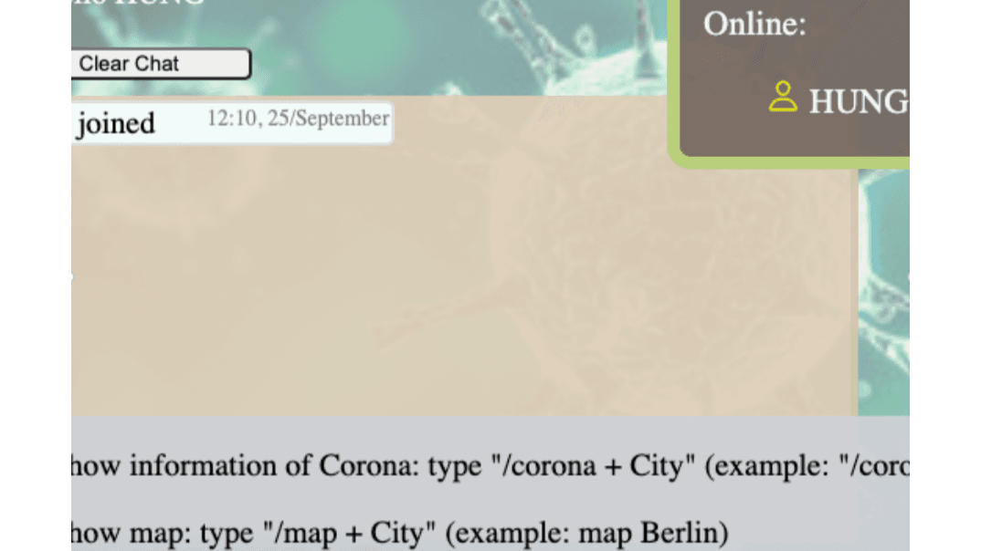 Realtime Covid Chat